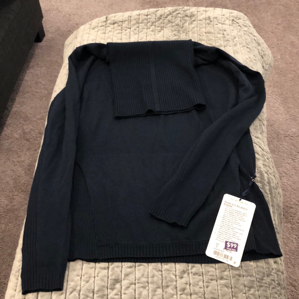 NWT Lululemon Sweat and Savasana Navy sweater